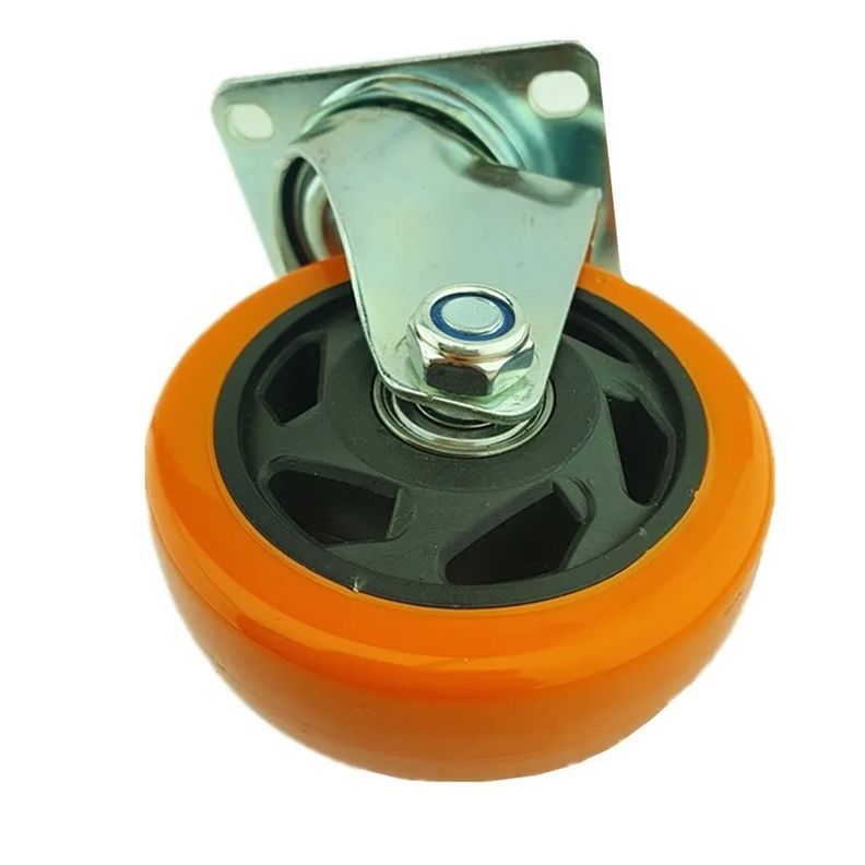 Rueda Naranja Giratoria 4 Pulgadas-1