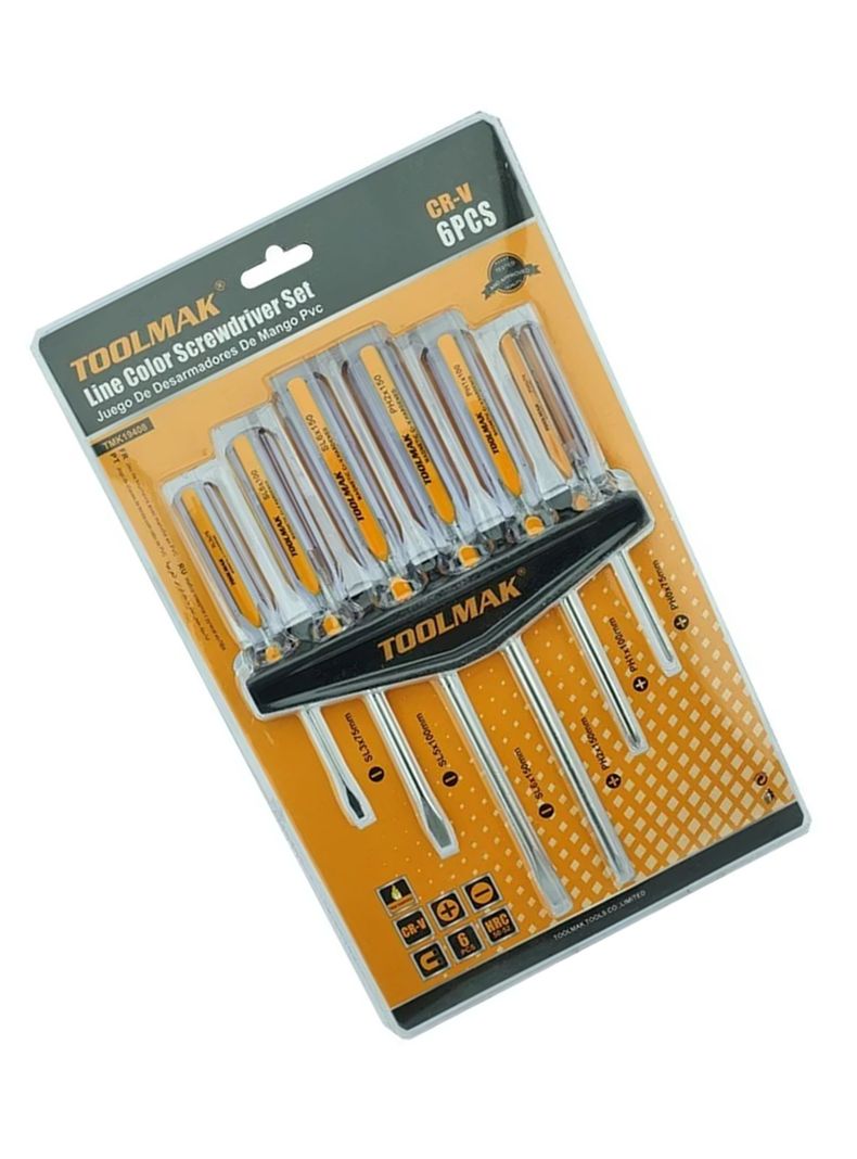 Set Juego De Destornilladores 6 Piezas Tmk19408-1