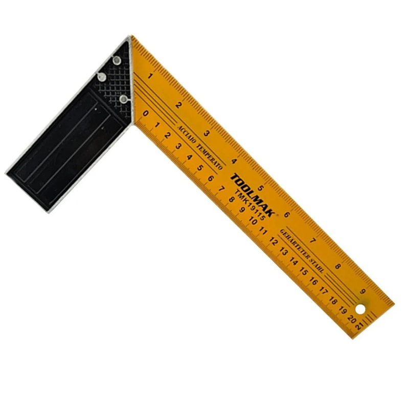 Escuadra Carpintero Esquina 10 Pulg Acero Templado Toolmak-1