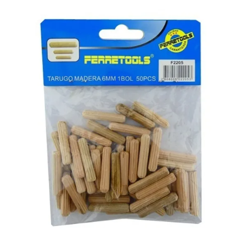 Tarugo De Madera 6mm - 50 Unidades Ferretools-1