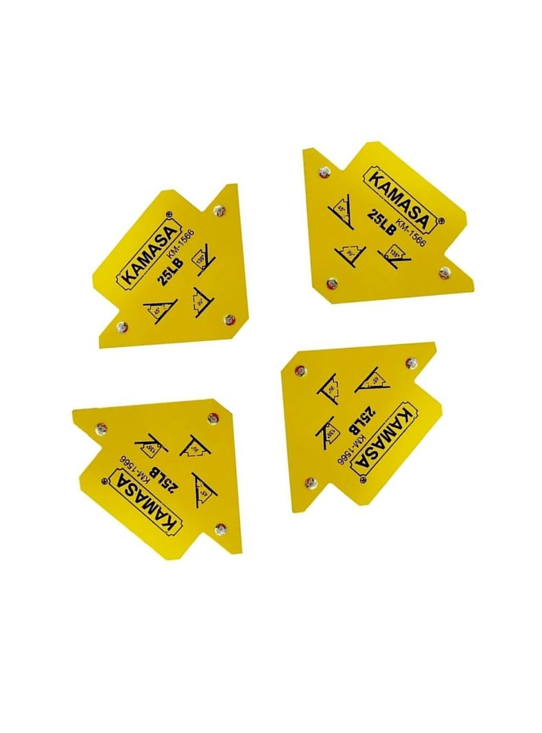 Pack 4 Escuadras Magneticas 25Lbs P/ Soldar Kamasa-1