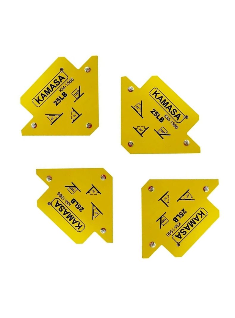 Pack 4 Escuadras Magneticas 25Lbs P/ Soldar Kamasa-2
