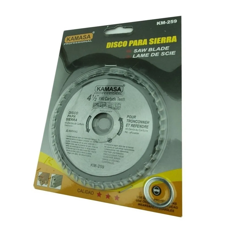 Disco Sierra Circular 4 1/2 PulG 40 Dientes Km259-1