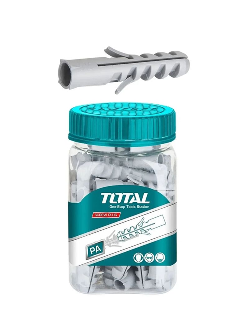 Tarugo Nylon 6mm Plástico Con Tope 200 Unds Total-2