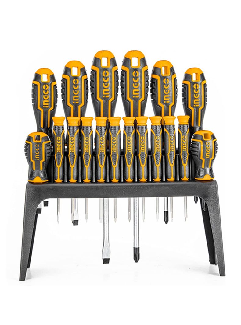 Set Kit Juego Destornilladores 18 Piezas Ingco Hksd1828-0