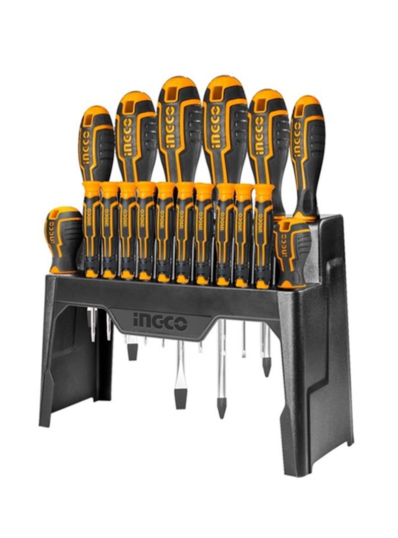 Set Kit Juego Destornilladores 18 Piezas Ingco Hksd1828-2