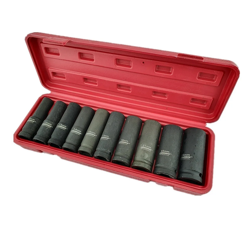 Set Dados Impacto 1/2 Pulgada 10 Piezas Crownman-0