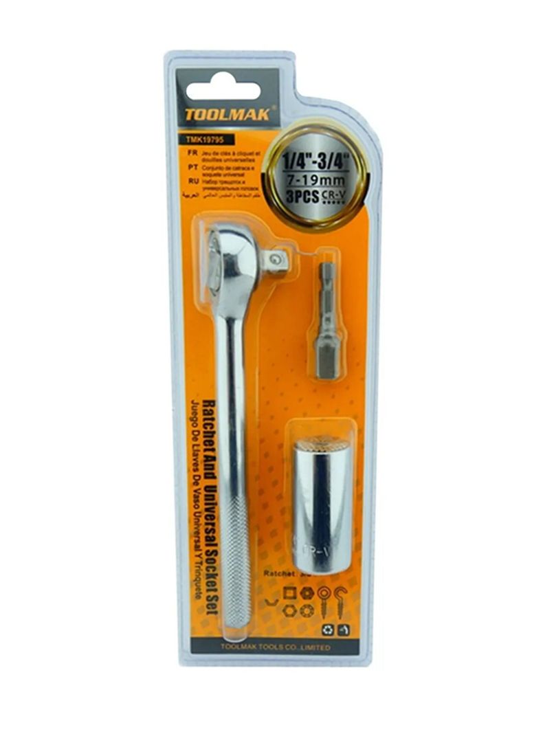 Dado Universal 7 - 19mm Adaptador Taladro 3pcs Tmk-0