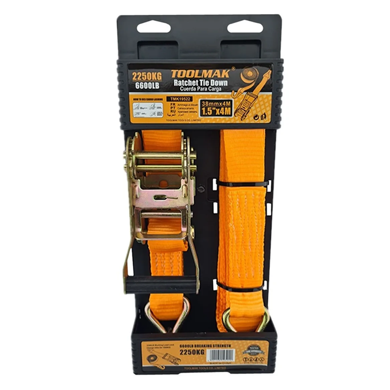 Eslinga Cinta Amarre Ratchet 1.5 Pulgada X 4 M Tmk