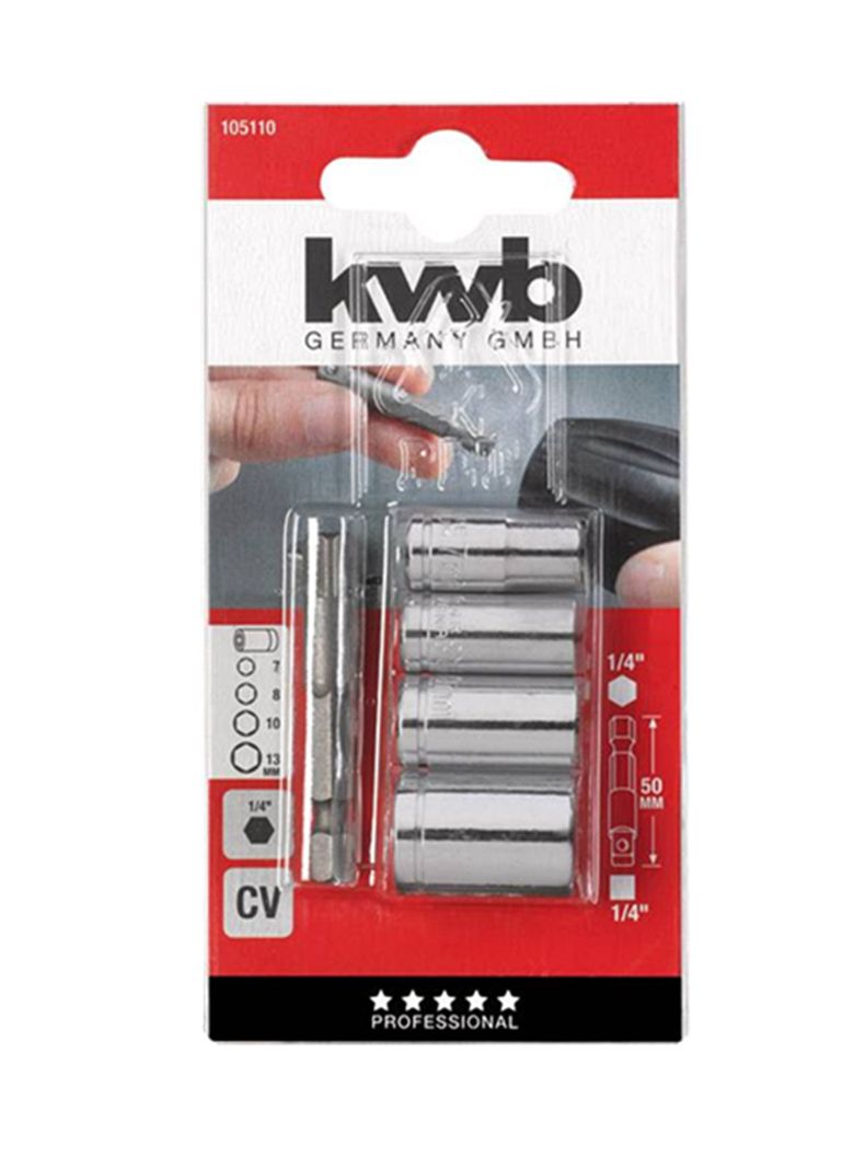 Kit Dados Y Adaptador Para Taladro 5 Piezas Kwb 105110-1