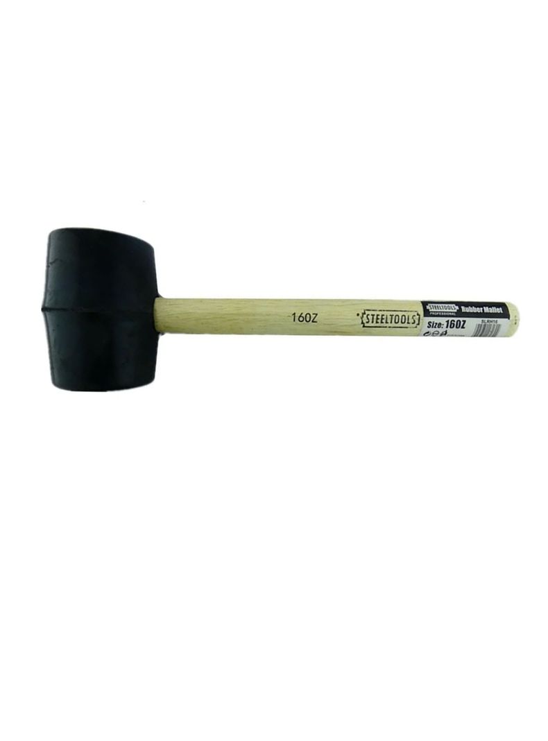 Combo Martillo Mazo Maceta De Goma 16oz Slrh16-2