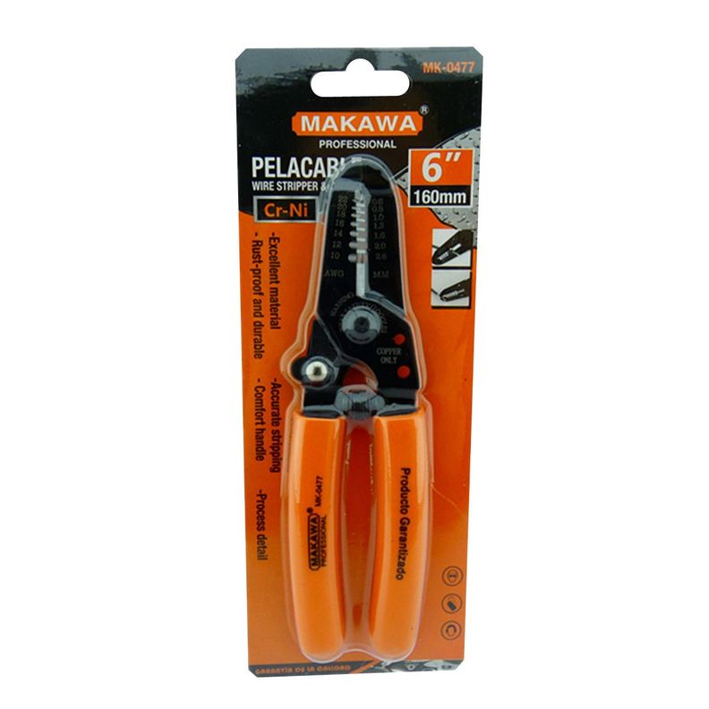 Alicate Pelacable 6 Pulgadas Makawa Mk0477-1