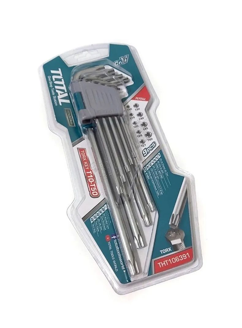 Llaves Allen Estrella Torx 9 Pcs Total Tht106391-0