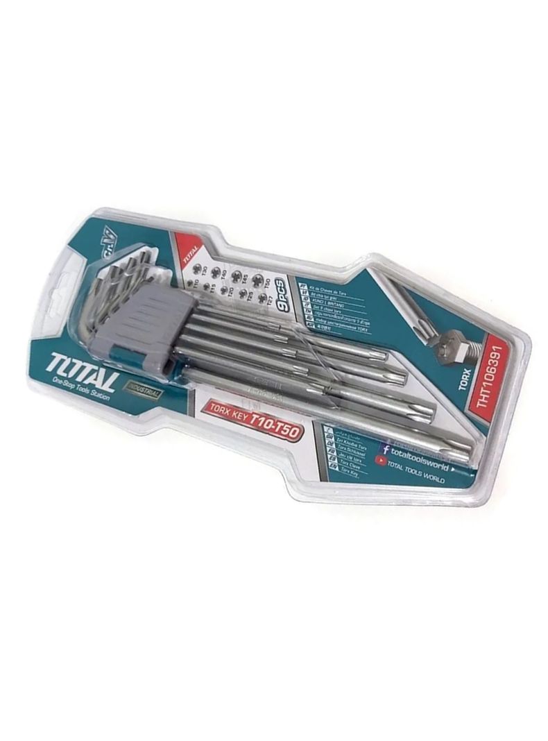 Llaves Allen Estrella Torx 9 Pcs Total Tht106391-2