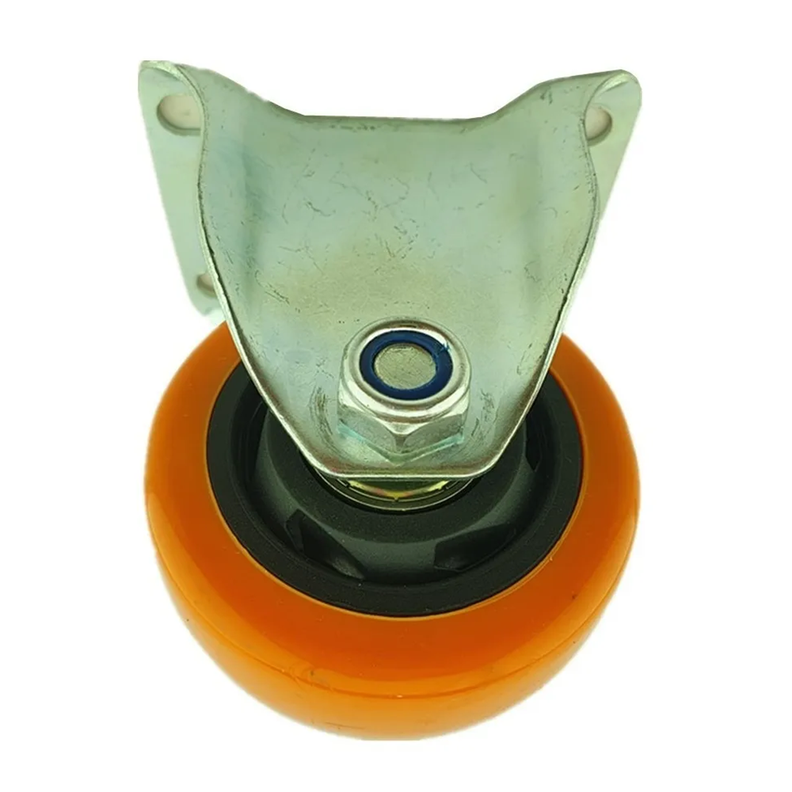 Rueda Naranja Fija 3 Pulgadas-1