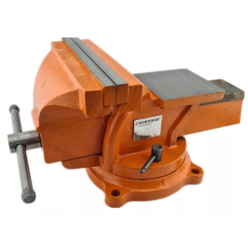 Tornillo De Banco Mecanico Base Giratoria 5 Pulgada Crownman-0