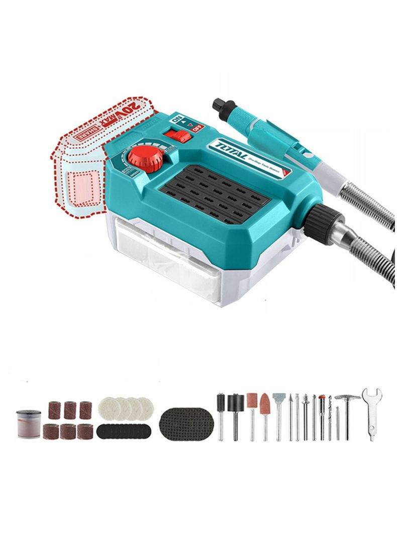 Mini Torno Herramienta Multiuso 20v+40 Acc Total Tmgli2001-0