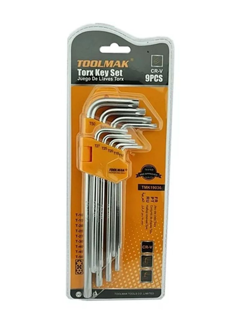 Set De Llaves Allen Hexagonal Y Estrella Toolmak-2