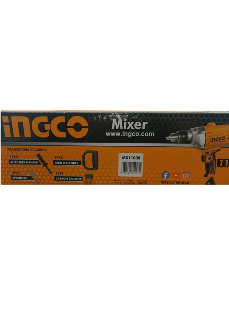 Taladro Mezclador 16mm 1100w Ingco Mx11008-2