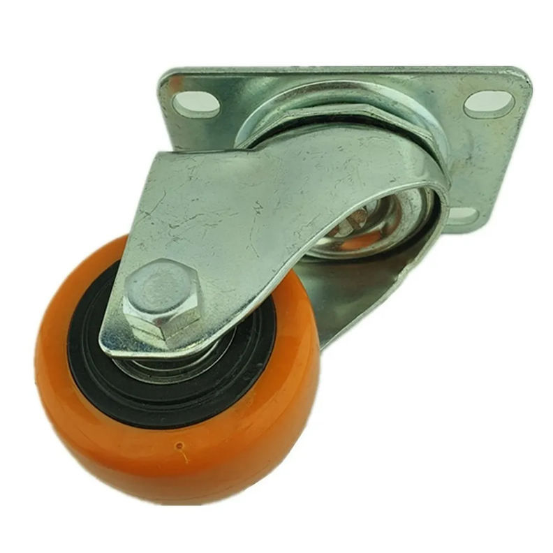 Rueda Naranja Giratoria 2.5 Pulgadas-0