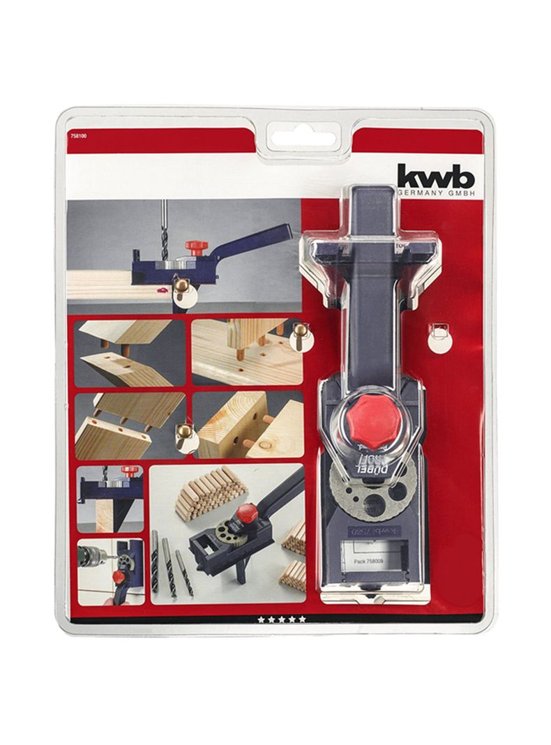 Set Guia Plantilla P/ Tarugos Madera Carpintería + Acc Kwb-0