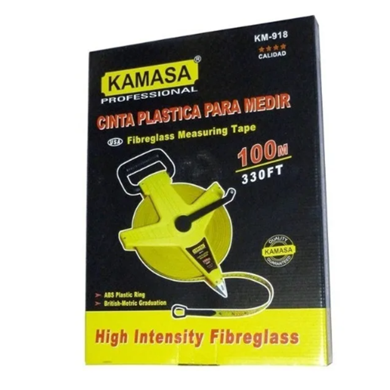 Huincha Cinta Plástica Para Medir 100mts Km918-1