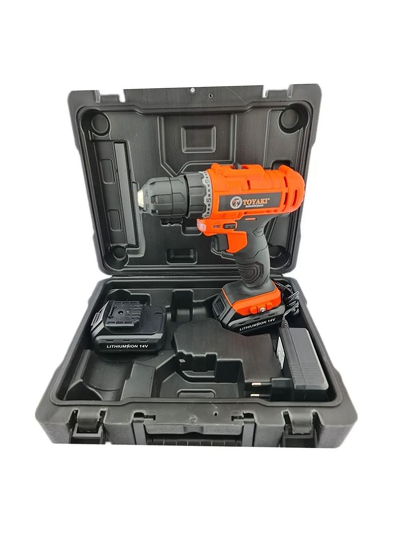 Taladro Atornillador Inalambrico 10mm 14v Toyaki Tk839-0