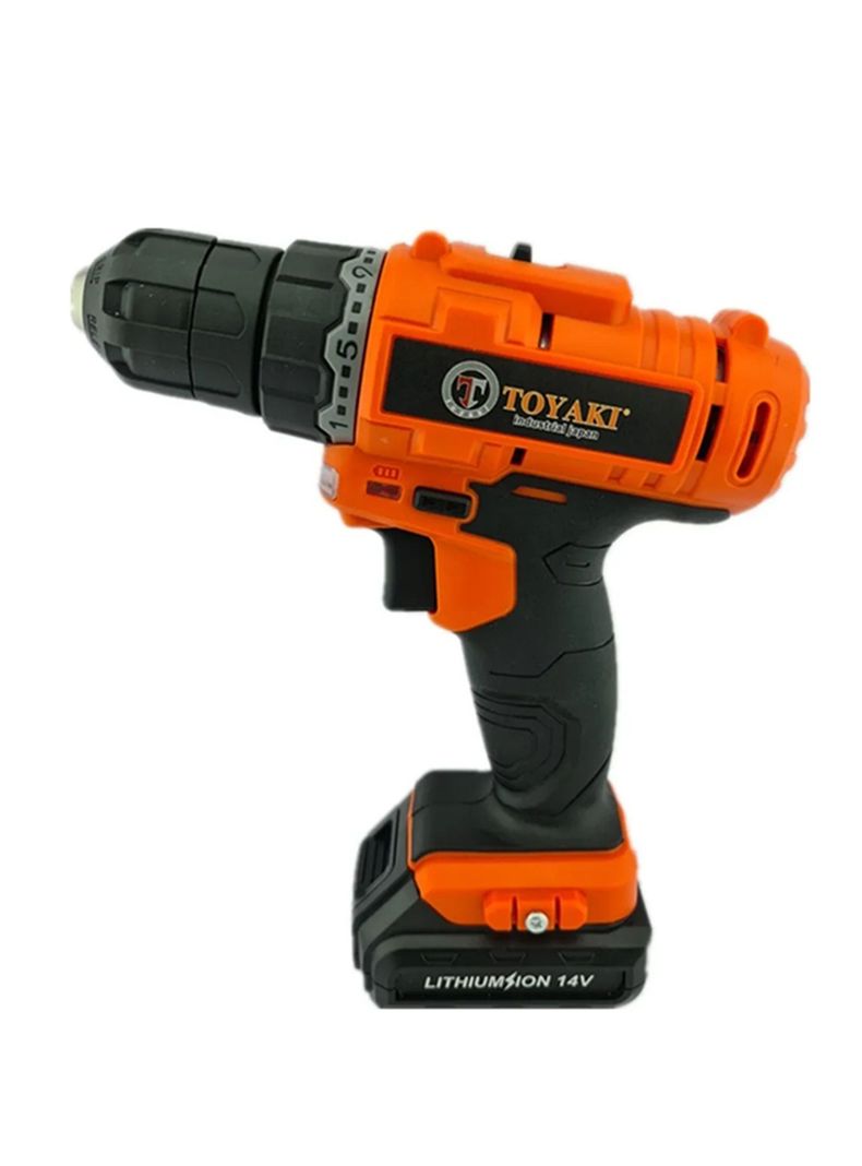 Taladro Atornillador Inalambrico 10mm 14v Toyaki Tk839-1