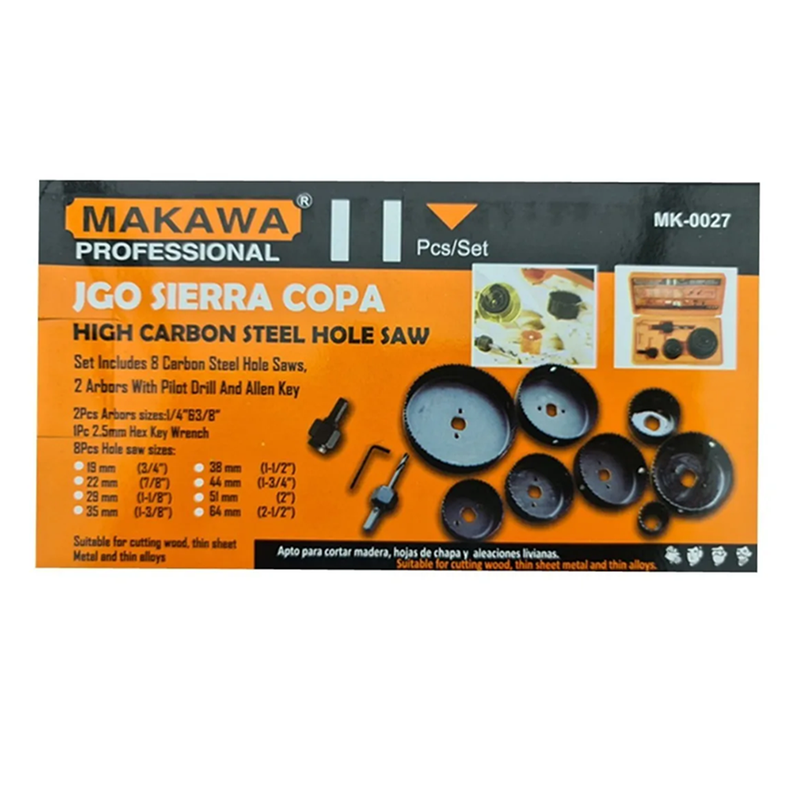 Juego De Hoja De Sierra Copas 11 Piezas Mk0027-3