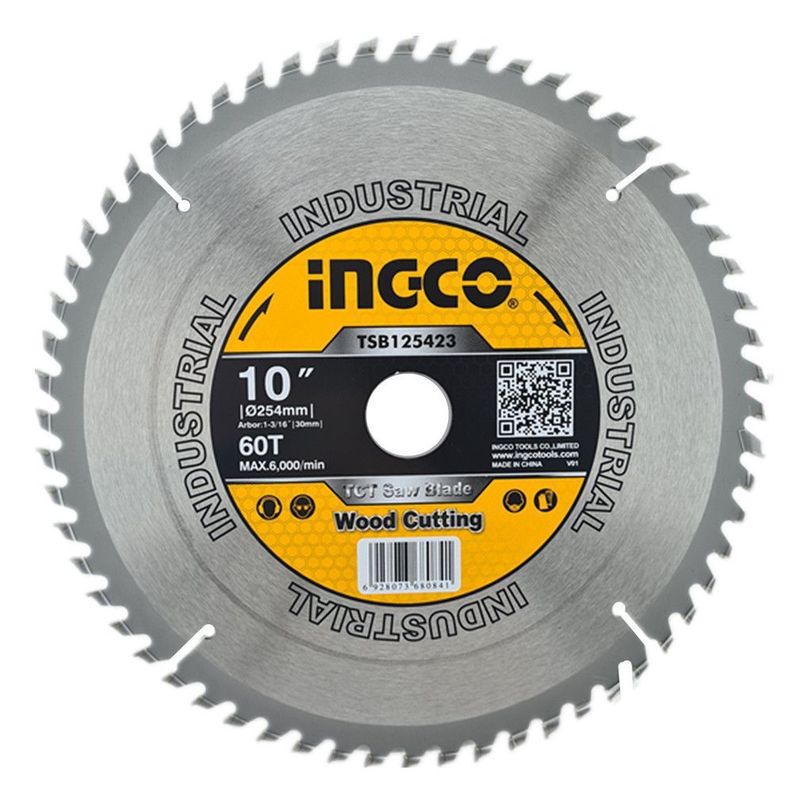Disco De Corte 60 Dientes 10 Pulgadas Ingco Tsb125423-0