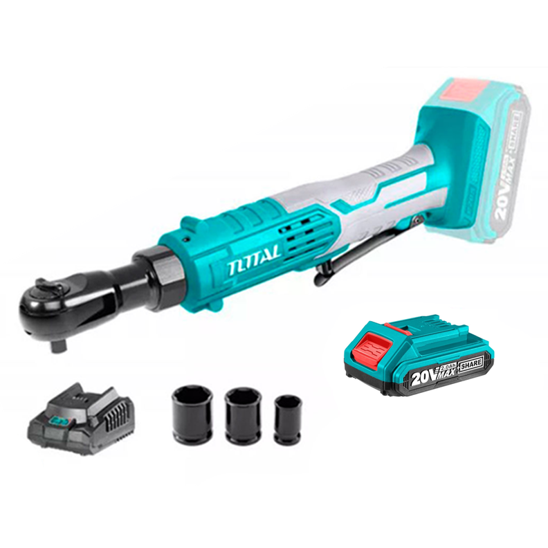 Llave Chicharra 3/8 Inalambrica 20v Bateria + Cargador Total-0
