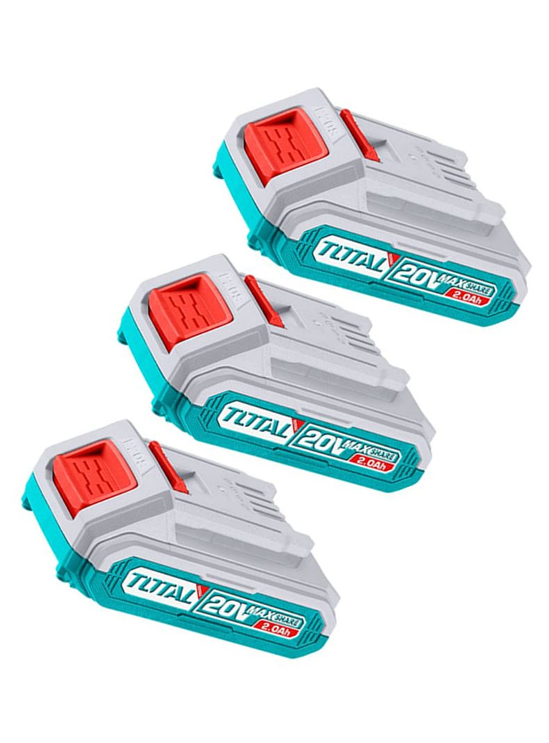 Kit 3 Baterias De Litio-ion 20v 2ah Total Tosli240311-1