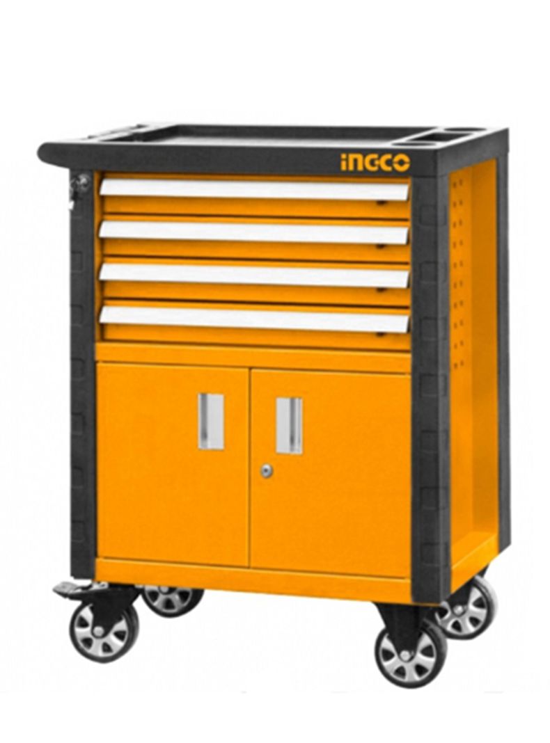 Carro Caja Gabinete Metalico P/ Herramientas 4 Cajones Ingco-0