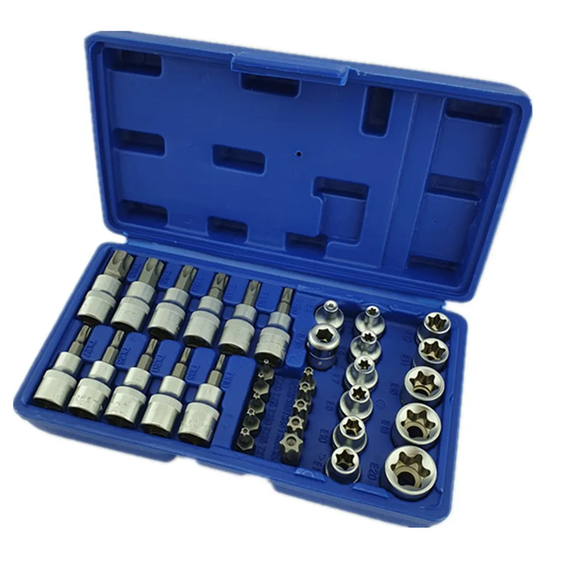 Set Dados 3/8 Torx Estrella Hembra Y Macho 34 Pcs-1