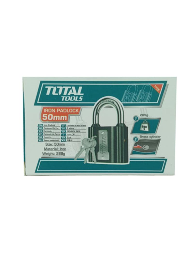 Candado De Seguridad Con 3 Llaves 50 Mm Total Tlk31501-1
