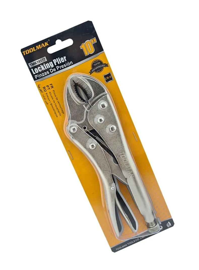 Alicate Caiman Presion Boca Curva 10 Pulgadas Tmk-2