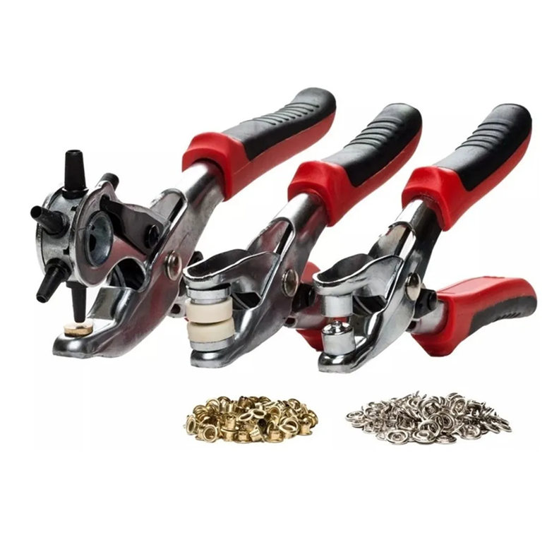 Set Alicates Sacabocado 3 Pieza Prensas Ojetillos Toolmak-1