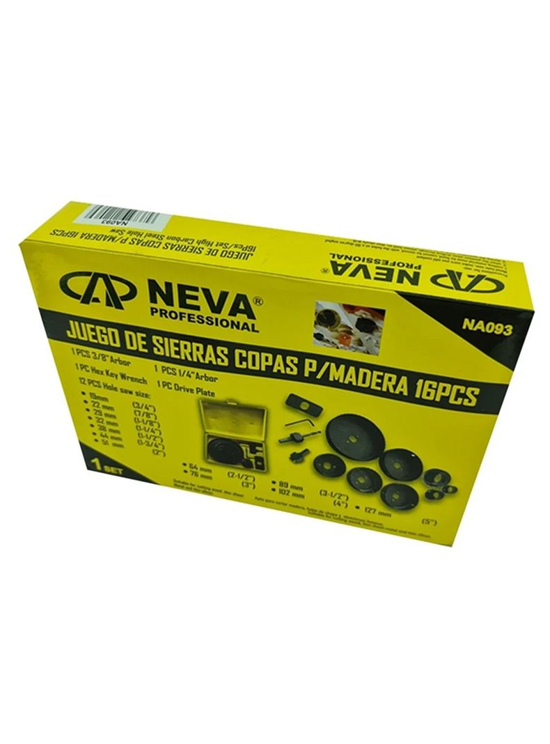 Hoja Broca Sierra Copa P/ Madera 16 Piezas Na093-2