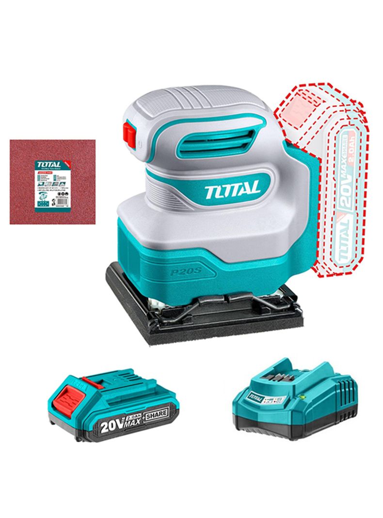 Lijadora Orbital De Palma 20v Bat+ Carg Total Tshsli2014-0