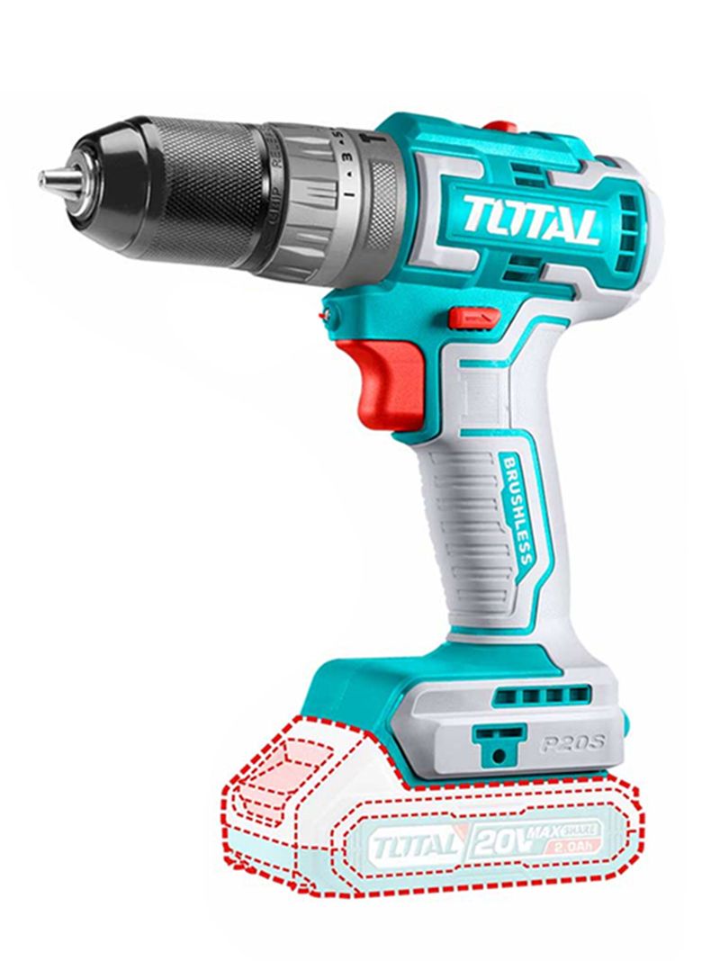 Taladro Atornillador 20v 2bat+ Cargador Total Tdli20508-1