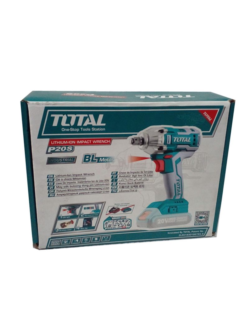 Taladro Pistola Llave Impacto Inalambrica Total Tiwli20010-1