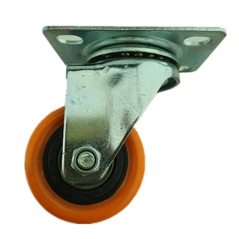 Rueda Naranja Giratoria 2 Pulgadas-1