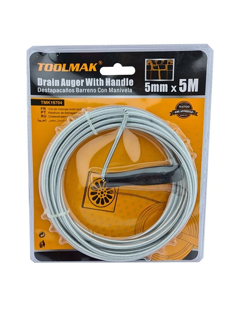 Llave Ganzua Laucha Destapador Cañeria 5m 5mm Tmk-0
