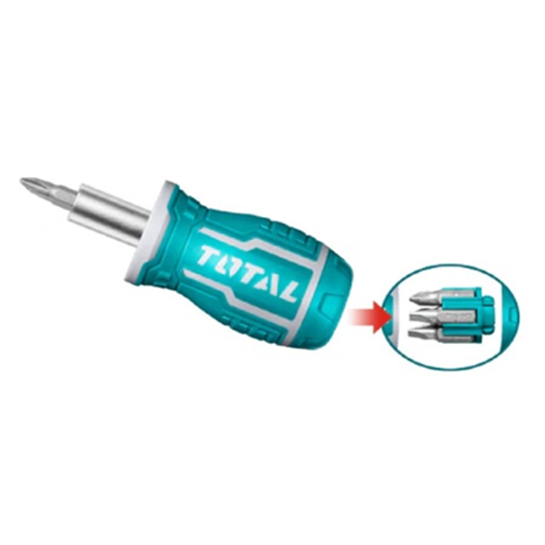 Kit Destornillador 8 En 1 Total Tacsds0706-1