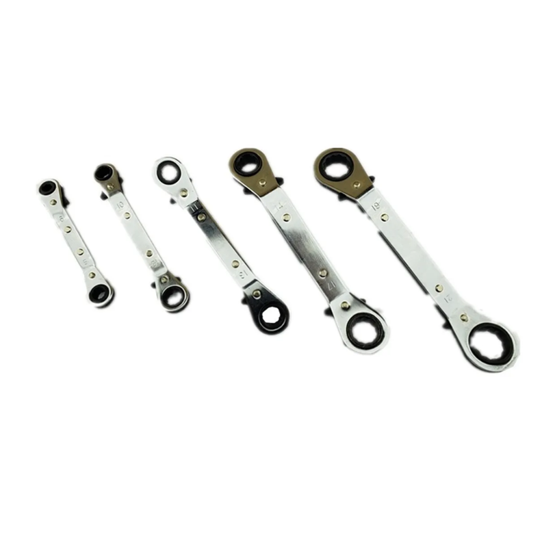 Set De Llaves Chicharras Curvas 5 Piezas Crownman-1