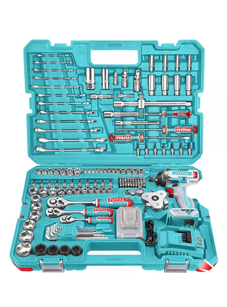 Kit Llave De Impacto 20v + Herramientas - 152 Piezas Total-0