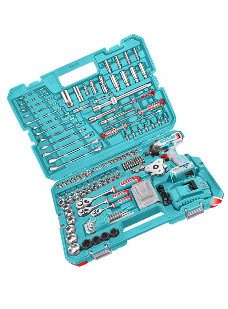 Kit Llave De Impacto 20v + Herramientas - 152 Piezas Total-1