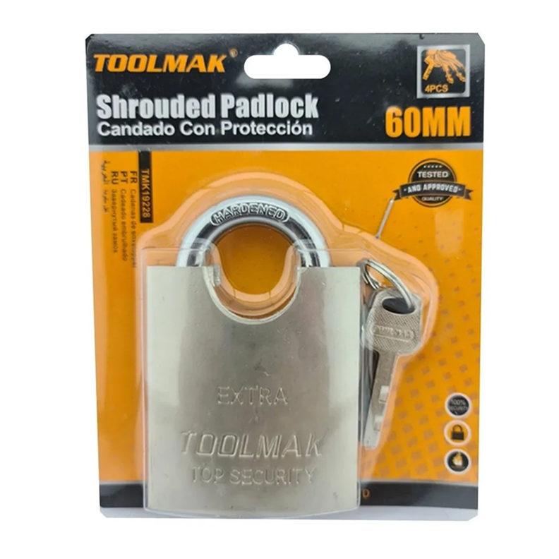 Candado De Seguridad Con Proteccion Acero 60mm Tmk-1