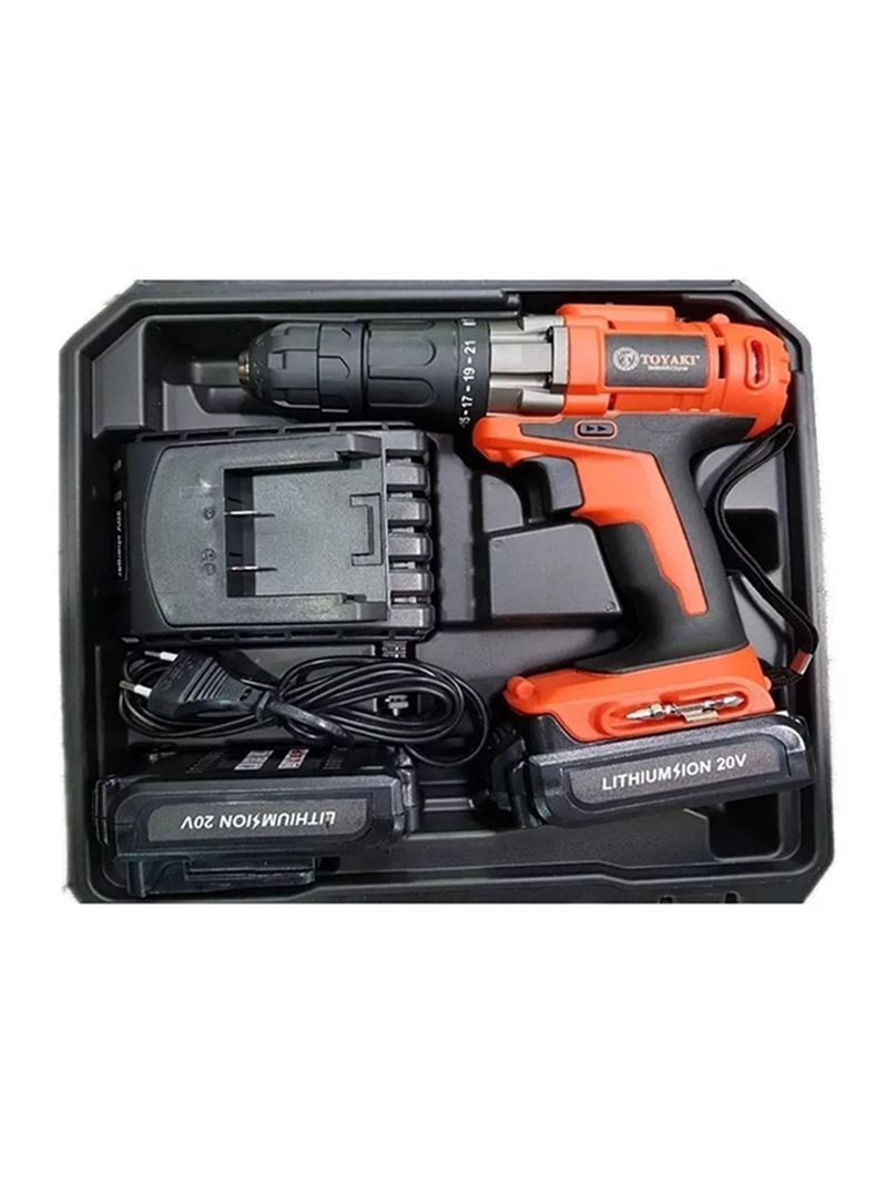 Taladro Atornillador 20v Bat+ Carg Toyaki Tk-827-1