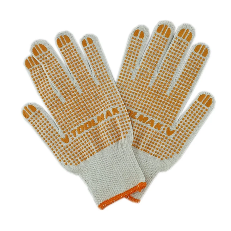 Pack 12 Pares Guante Hilo Palma Antideslizante Tmk-0